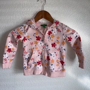 Dip Toddler Zip Up Floral Jacket